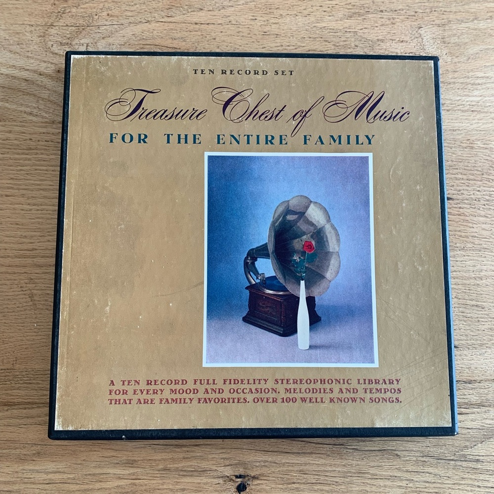 Treasure Chest‎ of Music for the entire Family 10 records Lp’s Vintage
